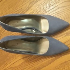 New light blue suede heels,size 6. 3 for $20.